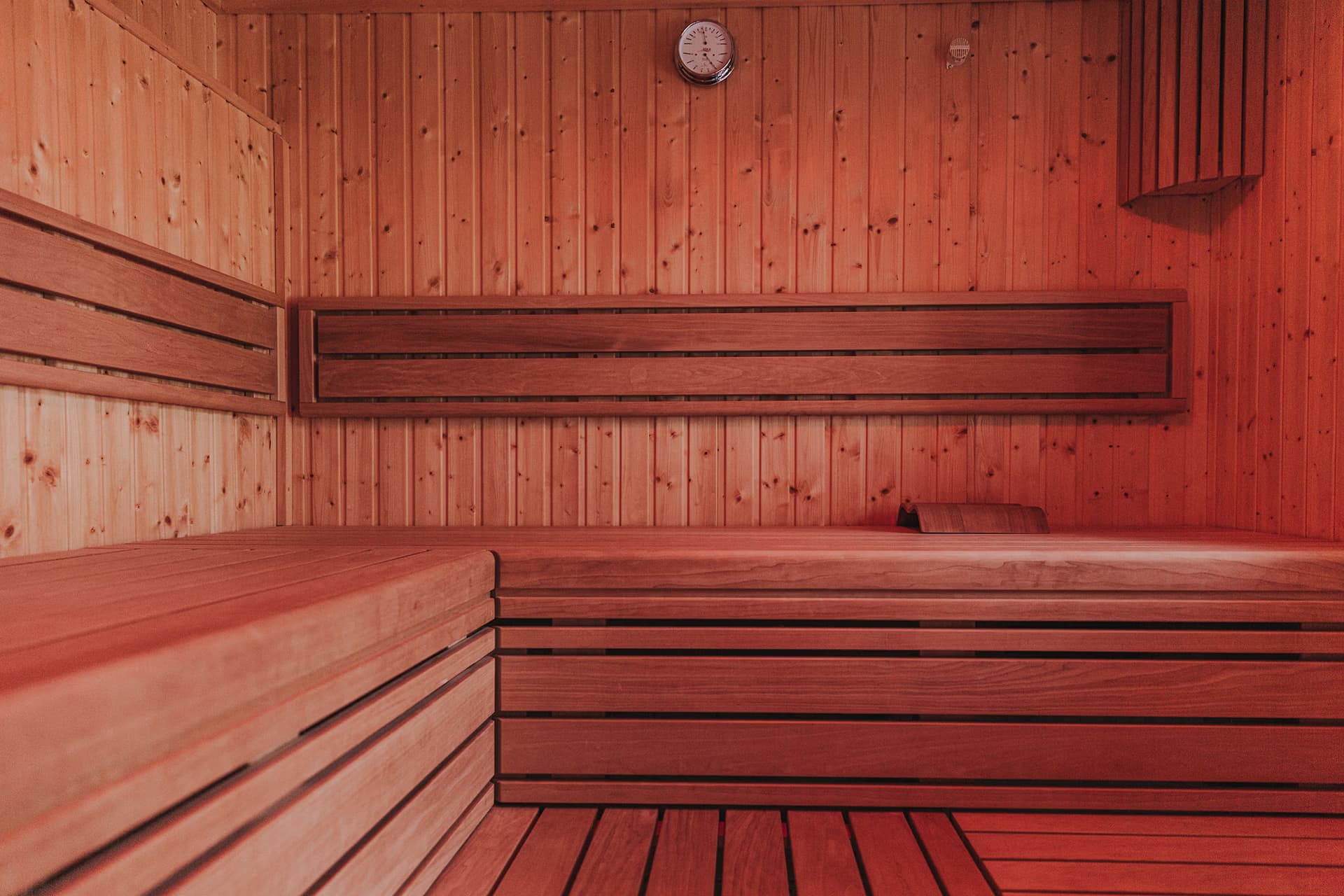Sauna im Wellnessbereich